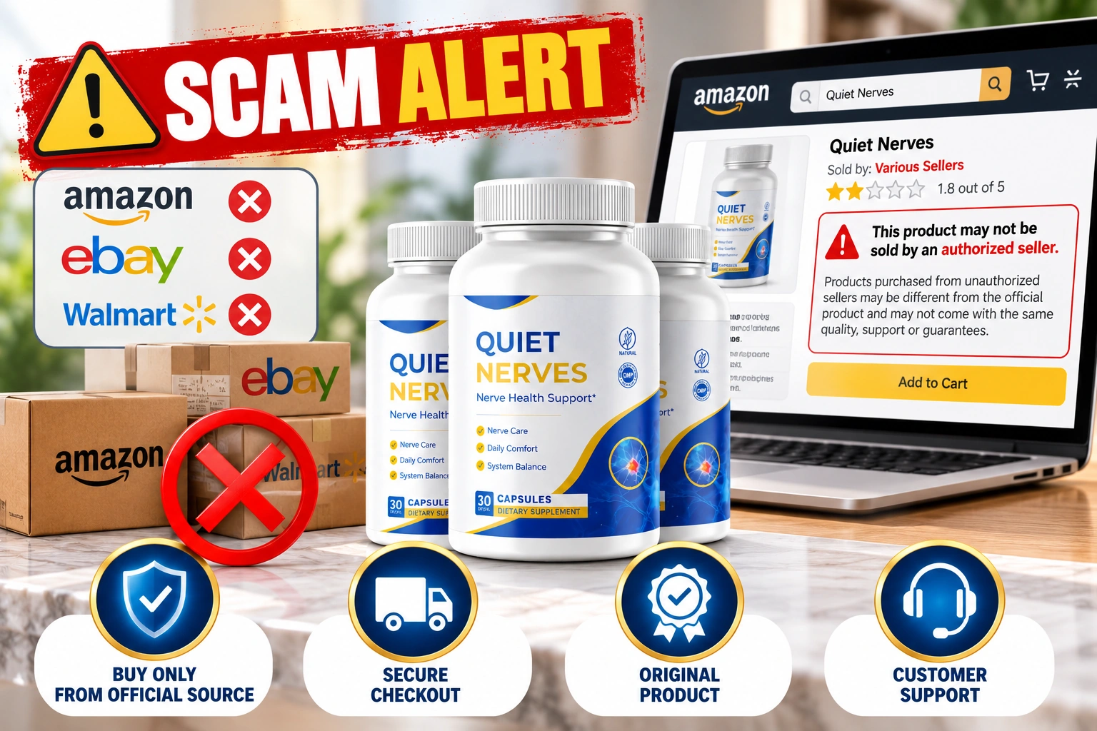 Quiet Nerves scam warning